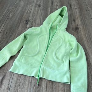Light green Scuba hoodie lululemon